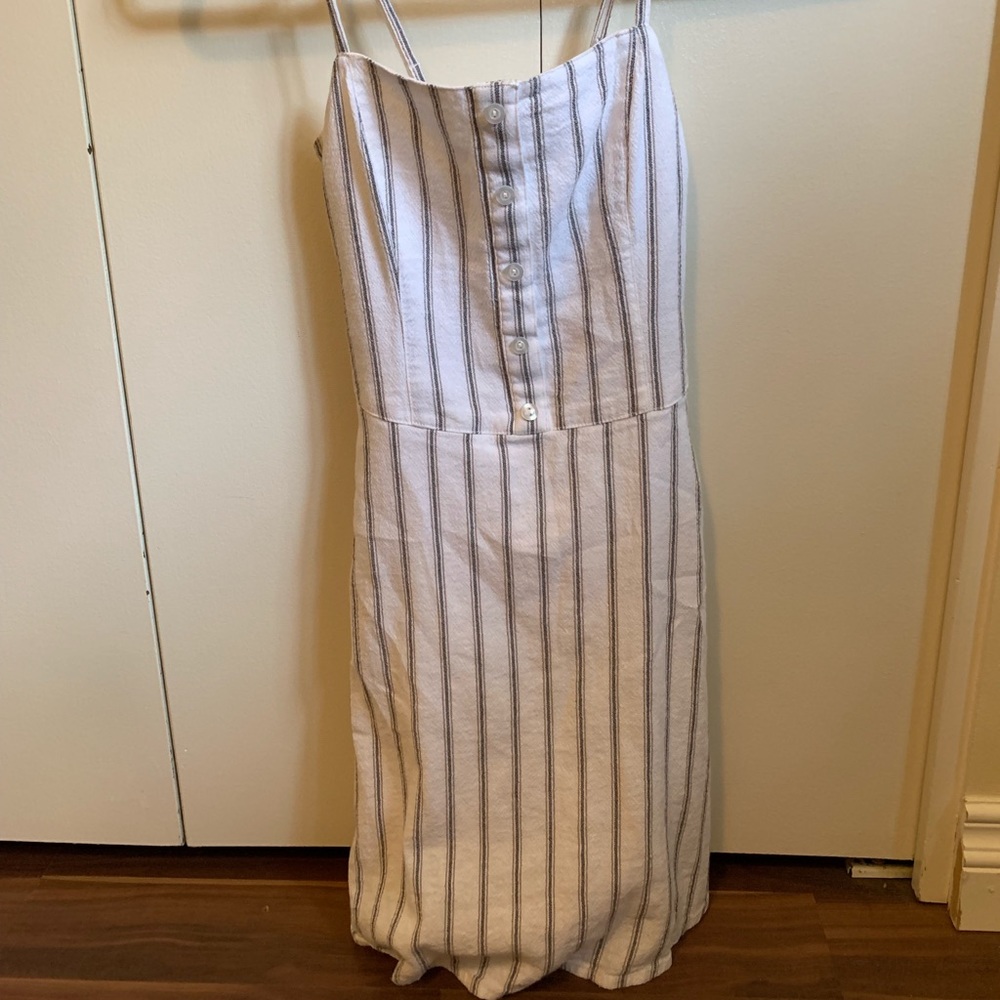 Hollister white spaghetti strap dress
